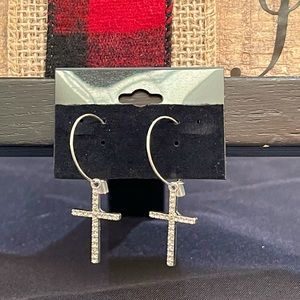 New Arrival Cross Hoop Earrings